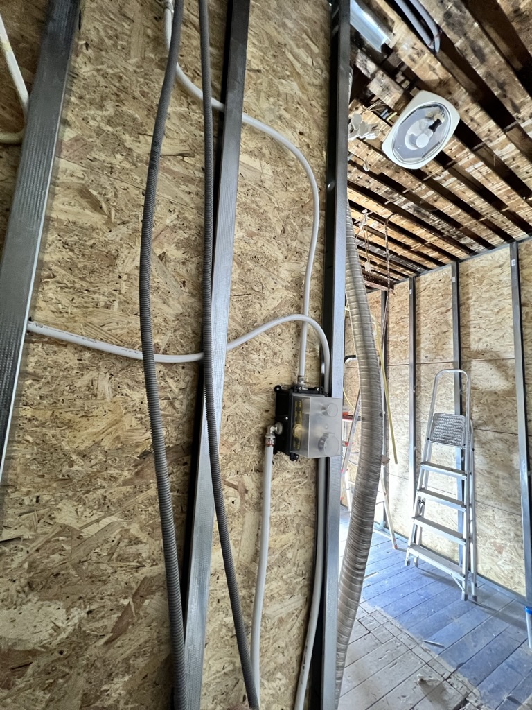 Inbouw douche installatie